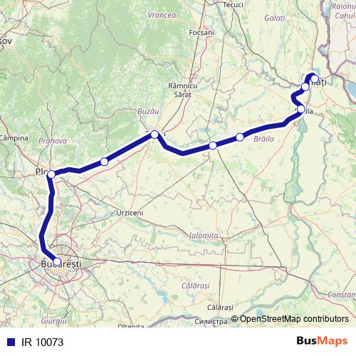 IR 10073 rail Line Map