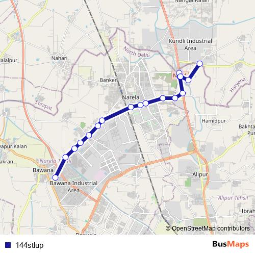 144stlup bus Line Map