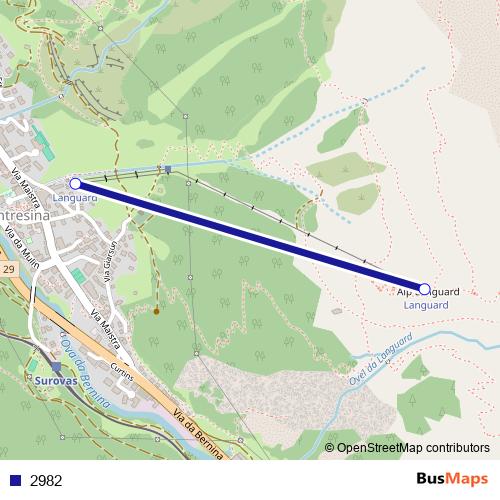 2982 cable-car Line Map