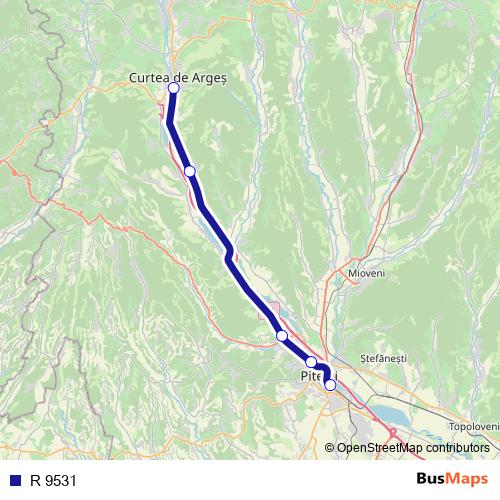 R 9531 rail Line Map