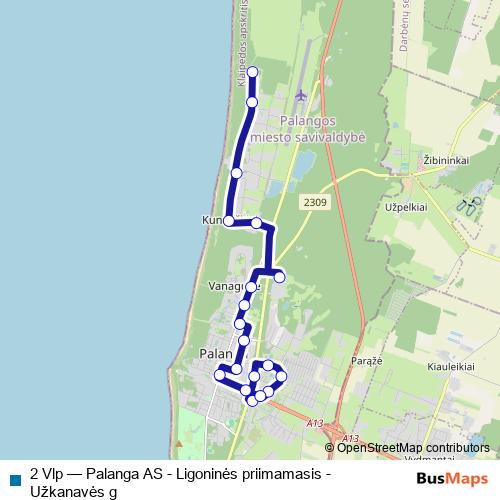 2 Vlp bus Line Map
