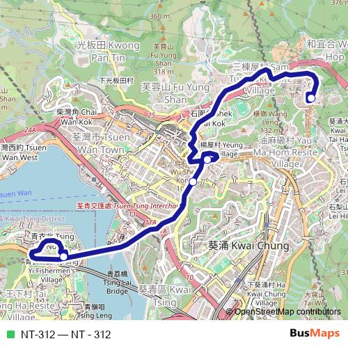 NT-312 bus Line Map