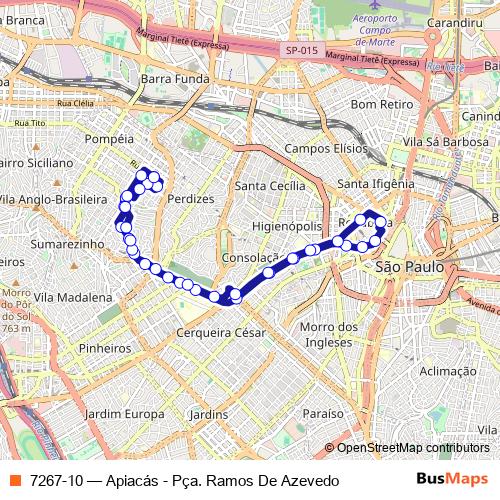 7267-10 bus Line Map