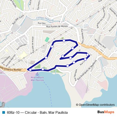 606z-10 bus Line Map