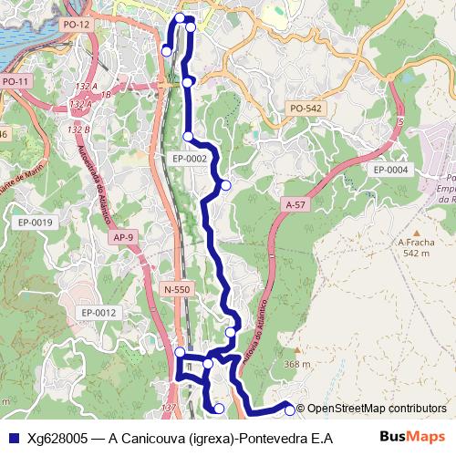 Xg628005 bus Line Map