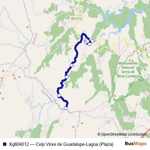 Xg604012 bus Line Map