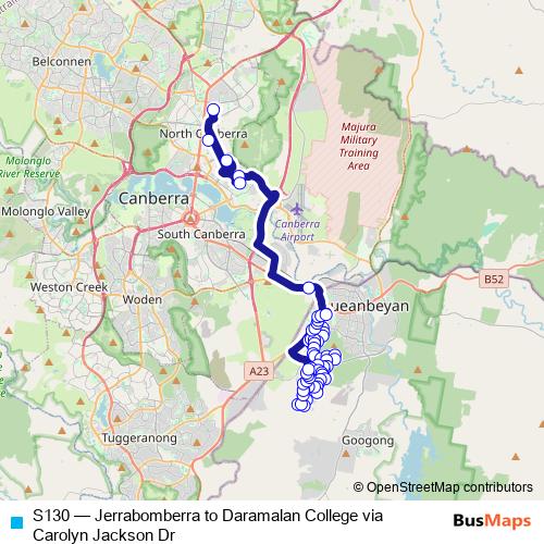 S130 bus Line Map