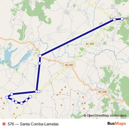 576 bus Line Map