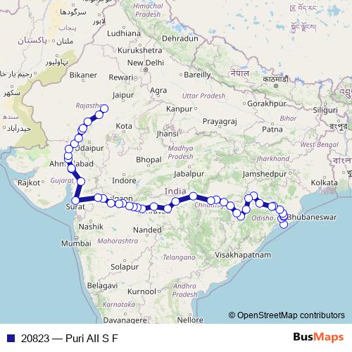 20823 rail Line Map