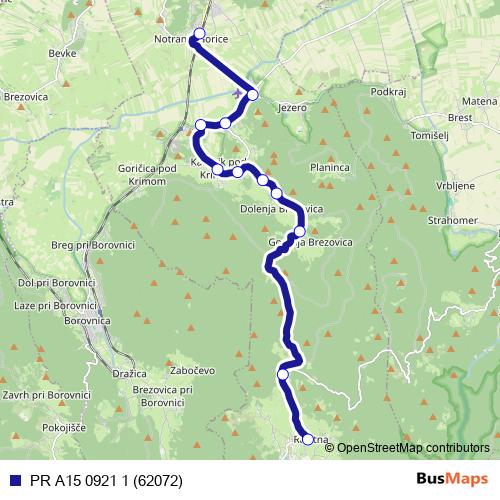 PR A15 0921 1 (62072) bus Line Map
