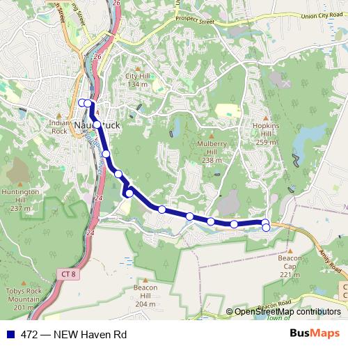472 bus Line Map