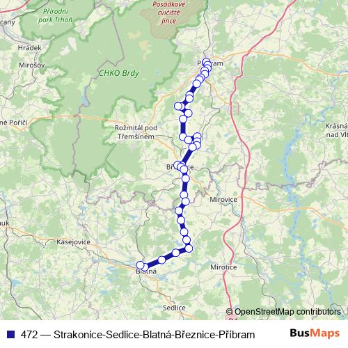 472 bus Line Map