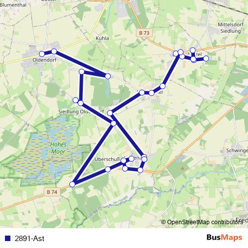2891-Ast bus Line Map