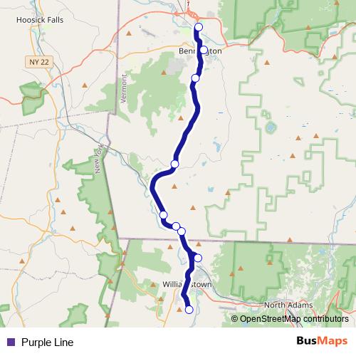 Purple Line bus Line Map