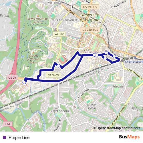 Purple Line bus Line Map
