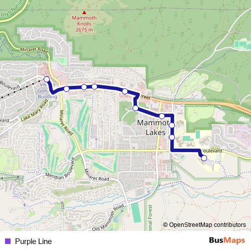 Purple Line bus Line Map