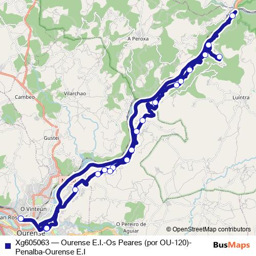 Xg605063 bus Line Map