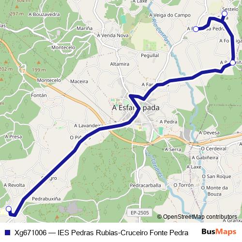 Xg671006 bus Line Map