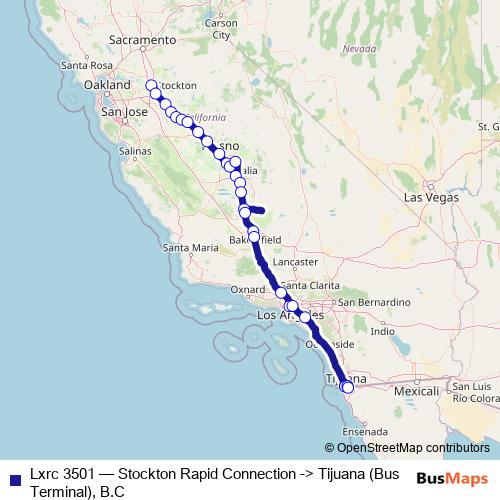 Lxrc 3501 bus Line Map