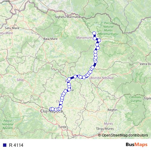 R 4114 rail Line Map