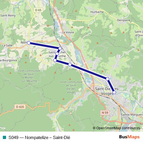 S049 bus Line Map