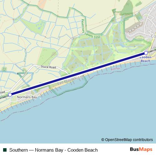 Southern bus Line Map