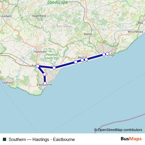Southern bus Line Map