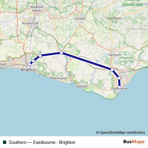 Southern bus Line Map