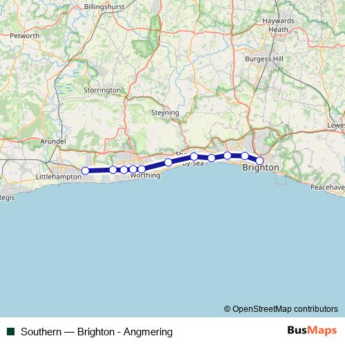 Southern bus Line Map