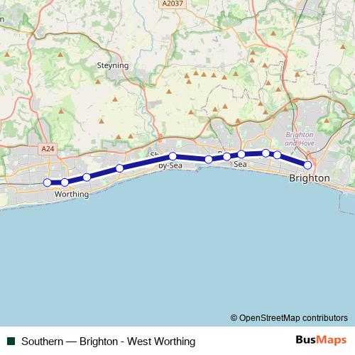 Southern bus Line Map