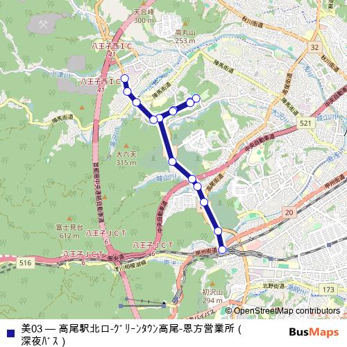 美03 bus Line Map