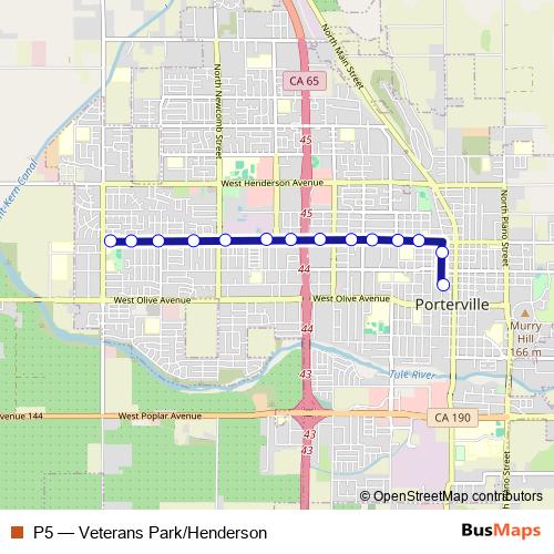 P5 bus Line Map