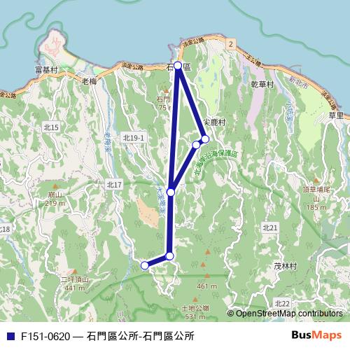 F151-0620 bus Line Map