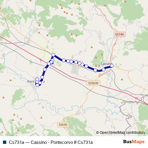 Cs731a bus Line Map