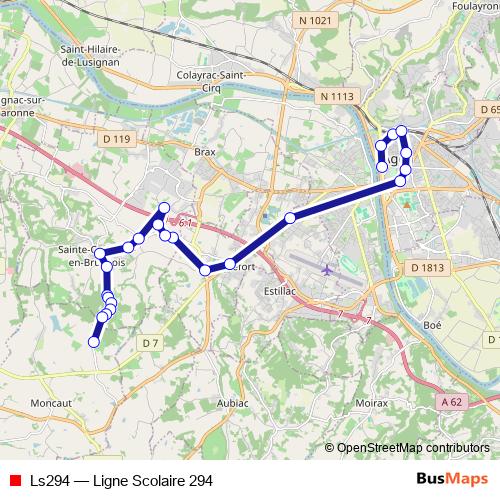 Ls294 bus Line Map