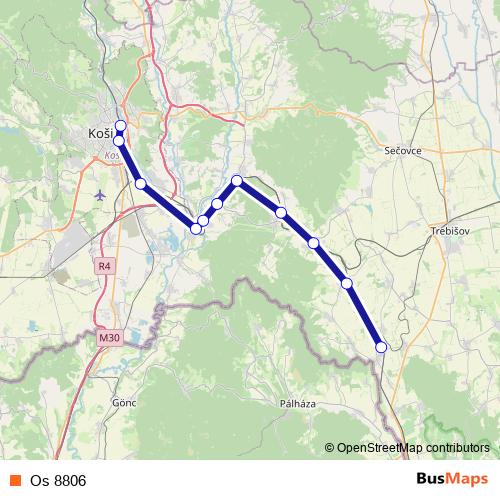 Os 8806 rail Line Map