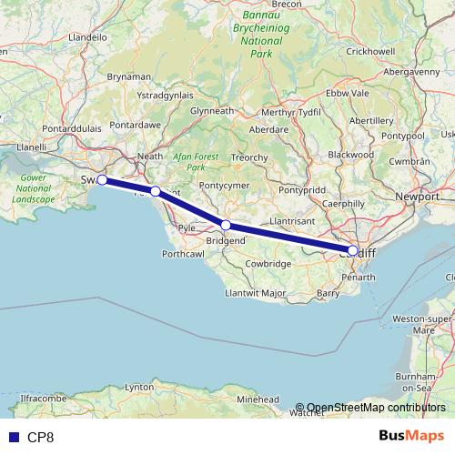 CP8 bus Line Map