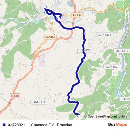 Xg728021 bus Line Map