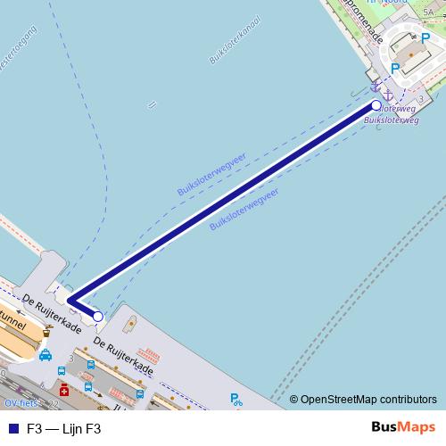 F3 ferry Line Map