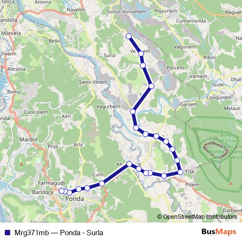 Mrg371mb bus Line Map