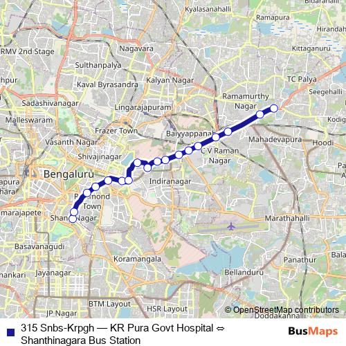 315 Snbs-Krpgh bus Line Map