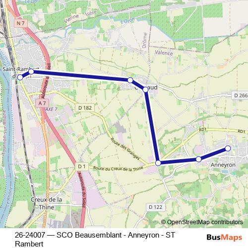 26-24007 bus Line Map
