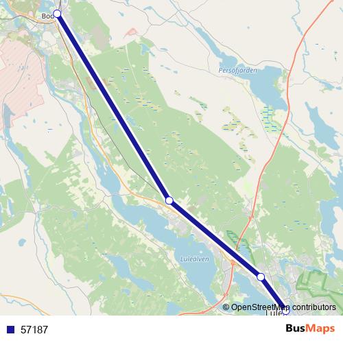 57187 bus Line Map