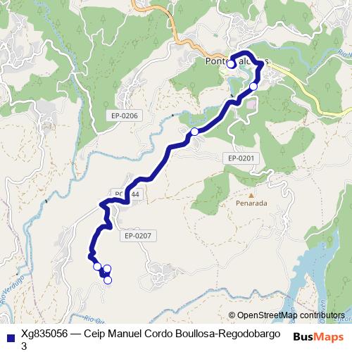 Xg835056 bus Line Map