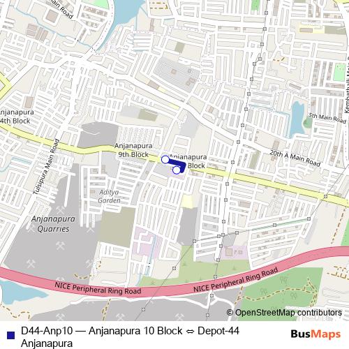 D44-Anp10 bus Line Map