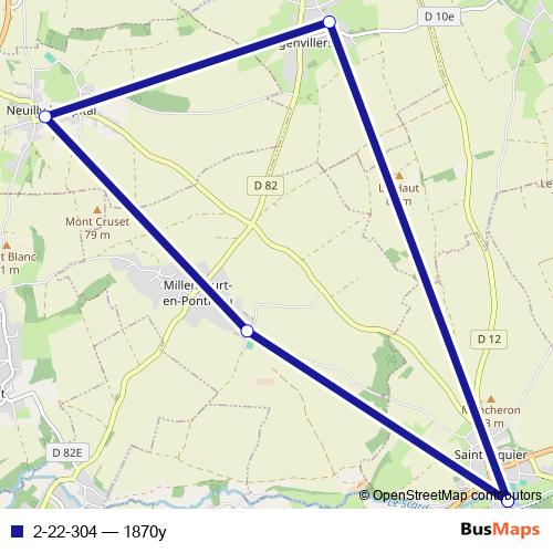 2-22-304 bus Line Map