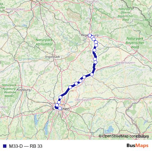 M33-D rail Line Map