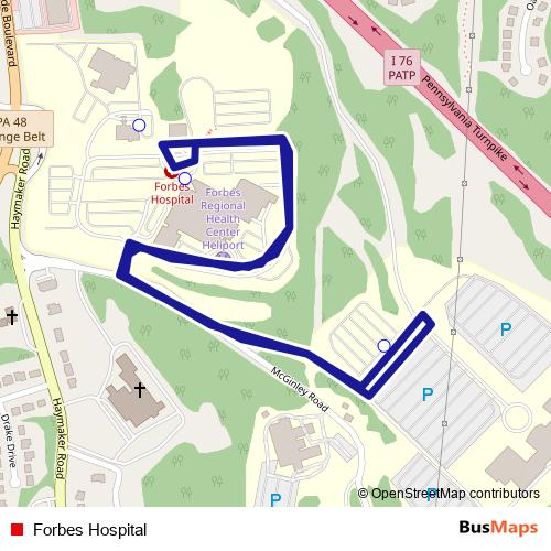 Forbes Hospital bus Line Map