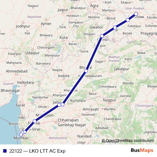 22122 rail Line Map