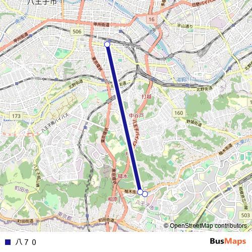 八７０ bus Line Map